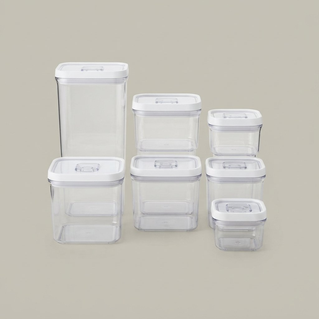 Airtight Plastic Food Storage Container Set Airtight Plastic Food Storage Container Set - Image 1