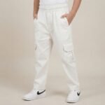 Boys Cotton Cargo Trousers - Image 2
