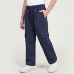 Boys Cotton Cargo Trousers - Image 3