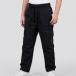 Boys Cotton Cargo Trousers