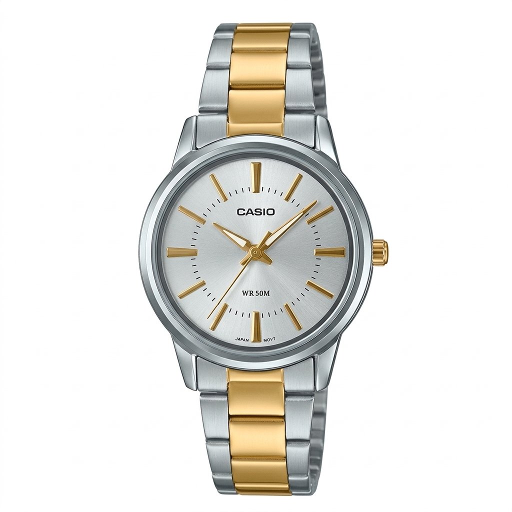 Casio Women's Two-Tone Stainless Steel Watch Casio Women's Two-Tone Stainless Steel Watch - Image 1