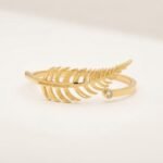 Gold Stainless Steel Interlocking C Floral Crystal Bangle Bracelets (Multiple Designs) - Image 30