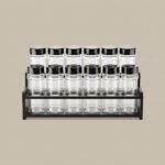 Plastic Spice Storage Jars Set