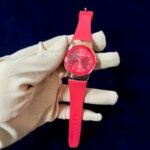 Sporty Ladies Watch Rubber Strap Red Edition
