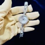 Aurex Pearl Style Jewellery Watch Classic Silver
