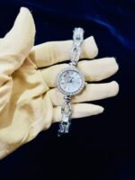 Aurex Pearl Style Jewellery Watch Classic Silver