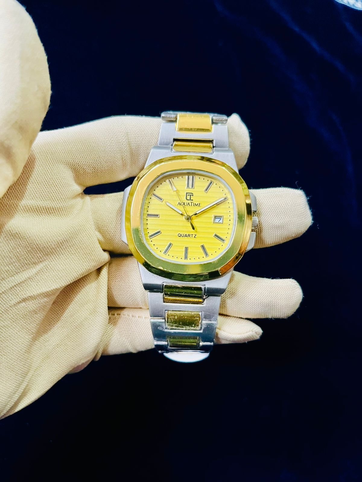 WhatsApp-Image-2025-12-22-at-9.06.22-PM.jpeg Men Premium Watch Yellow Dial Steel Chain - Image 1